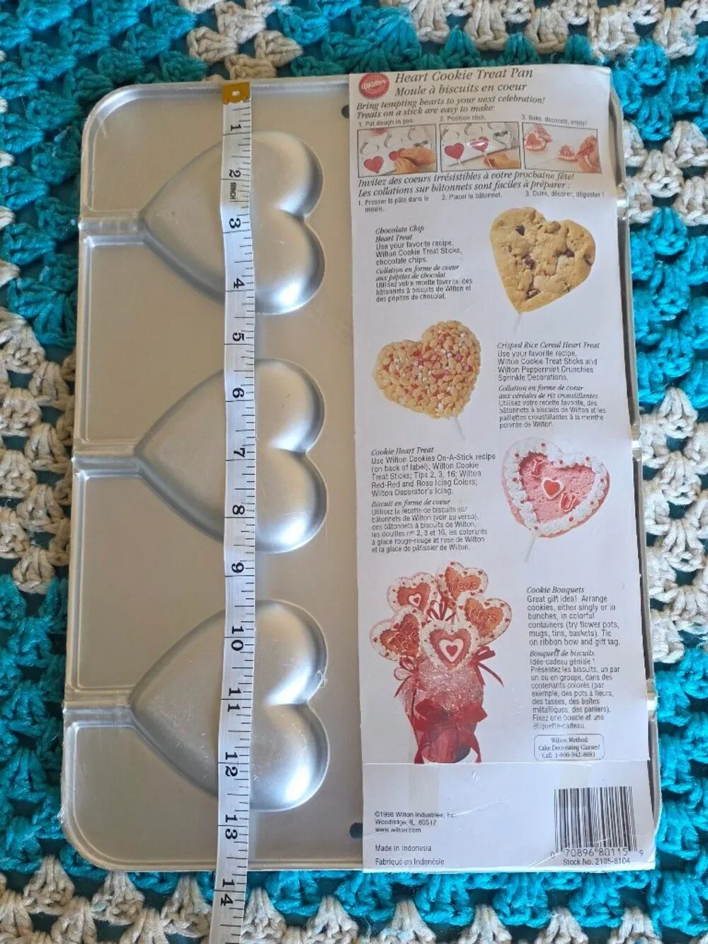 NWT Vintage 2007 Wilton Heart Lollipop Cookie Cake Treat Pan Valentines